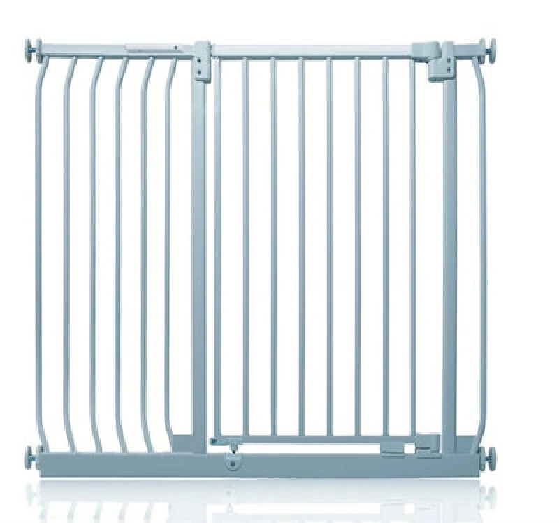 Image of Safetots Extra Tall Elite Safety Gate, 107Cm - 116Cm, Matt Grey, Extra Tall 96.8Cm In Height, Pressure Fit Stair Gate