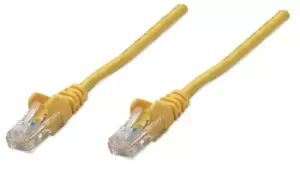 Image of Network Patch Cable - Cat5e - 3m - Yellow - CCA - U/UTP - PVC - RJ45 - Gold Plated Contacts - Snagless - Booted - Polybag - 3m - Cat5e - U/UTP (UTP)