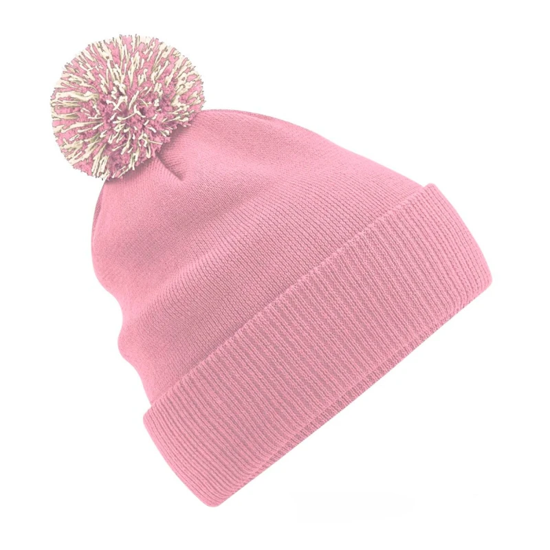 Image of Beechfield Beechfield Men Snowstar Beanie in Light Pink Light Pink One Size Male 5063300941034