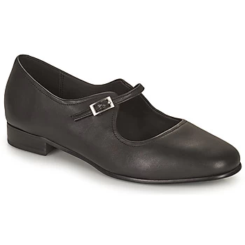 Image of Clarks PURE FLAT womens Shoes (Pumps / Ballerinas) in Black