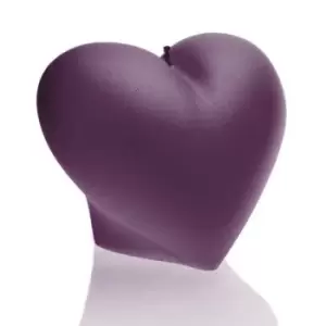 Image of Heart Smooth Candle &ndash; Violet