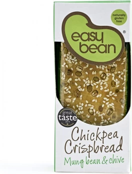 Image of Easy Bean Chickpea Crispbread - Mung Bean & Chive - 110g