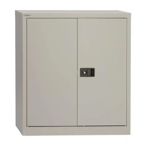 Image of Trexus 40" Steel 2 Door Storage Cupboard Grey
