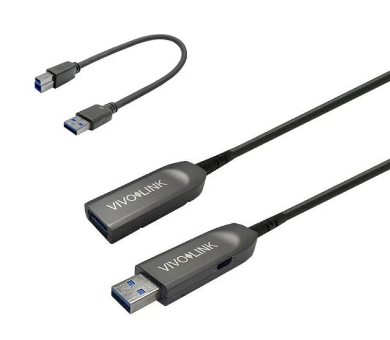 Image of Vivolink PROUSB3AAF30 USB cable USB 3.2 Gen 1 (3.1 Gen 1) 30 m USB A B