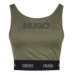 Image of Hugo Boss Dimsum Crop Top Khaki Women