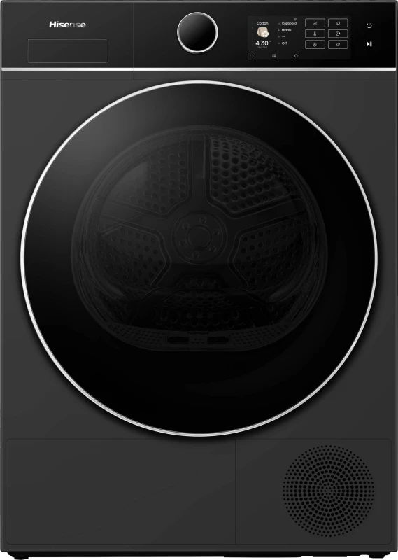 Image of Hisense 5i Series DH5I104BBAB WiFi Connected 10Kg Heat Pump Tumble Dryer - Black - A+++ Rated