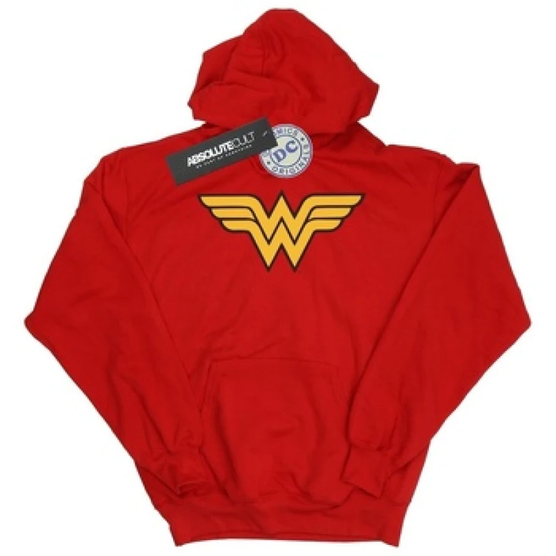Image of DC Comics Wonder Woman Logo Hoodie Red female