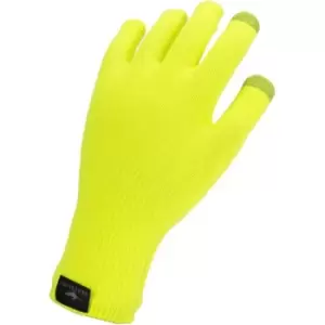 Image of Sealskinz Waterproof All Weather Ultra Grip Knitted Glove - Yellow