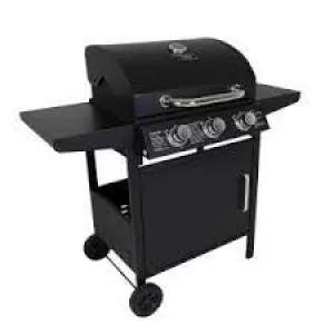 Image of Charles Bentley 3 Burner Gas BBQ - Black