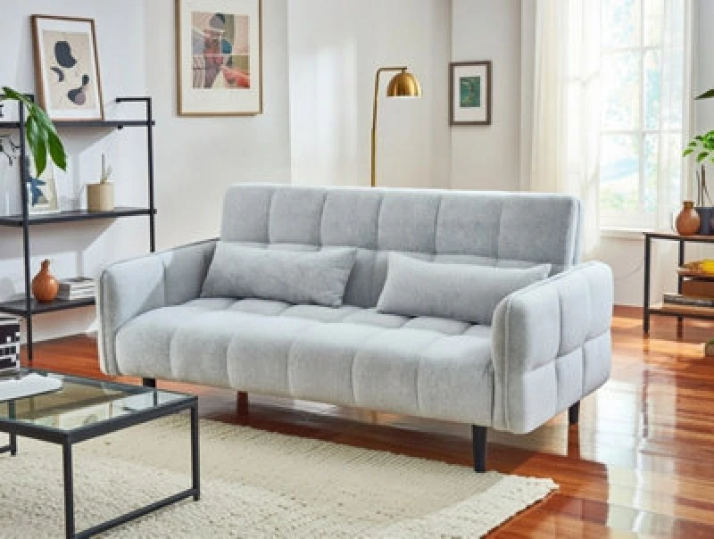 Image of DS Living Bello 2 Seater Sofa Bed In Grey Or Silver