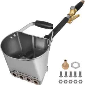 Image of VEVOR Spray Gun, Cement Mortar Spray Hopper, 4 Jet Hopper Plaster Concrete Cement Sprayer, High Efficiency Stucco Sprayer for Walls and Ceilings DIY