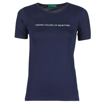 Image of Benetton SUVIA womens T shirt in Blue - Sizes S,M,L,XS