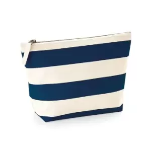 Image of Westford Mill Nautical Accessory Bag (One Size) (Natural/Navy)