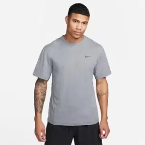 Image of Nike Dri-FIT UV Hyverse Mens Short-Sleeve Fitness Top - Grey