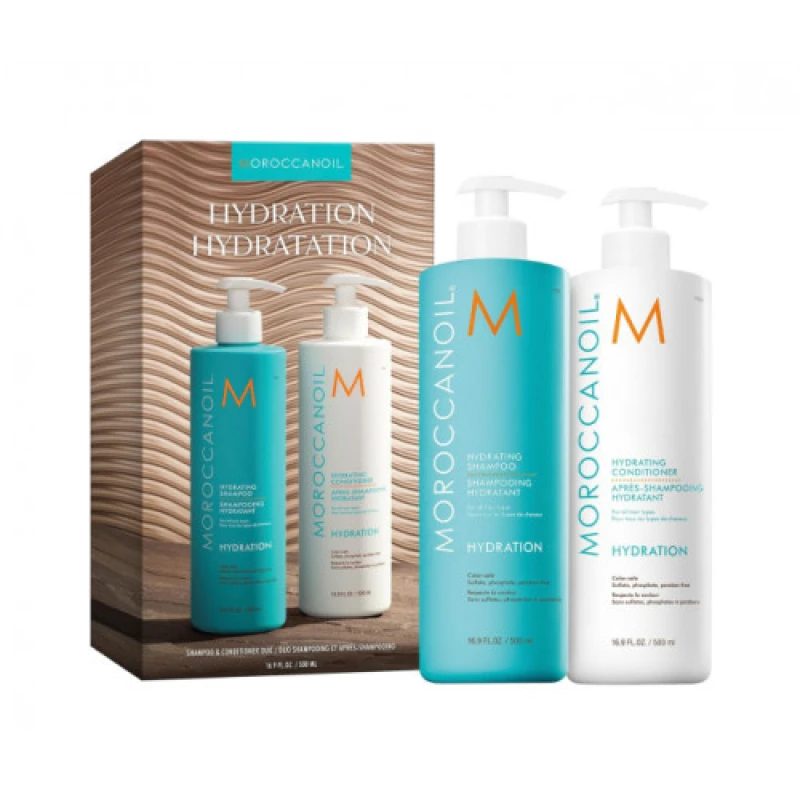 Image of Moroccanoil Gifts and Sets Hydrating Shampoo and Conditioner 500ml Duo