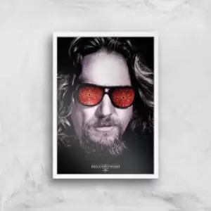 Image of The Big Lebowski Giclee Art Print - A2 - White Frame