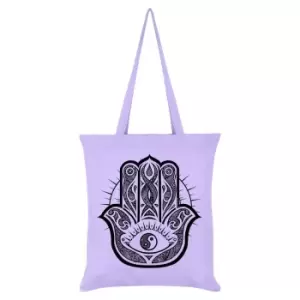 Image of Unorthodox Collective Hamsa Hand Tote Bag (One Size) (Lilac)