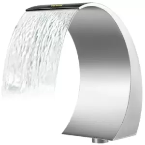 Image of 11.8" x 23.6" x 17.7" Stainless Steel Decorative Waterfall Pool Fountain For Garden Pond Indoors And Outdoors