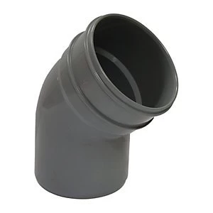 Image of FloPlast SP435G Soil Pipe 135 Deg Offset Bend - Grey 110mm