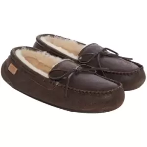 Image of Just Sheepskin Torrington Mocassin Slipper - Brown