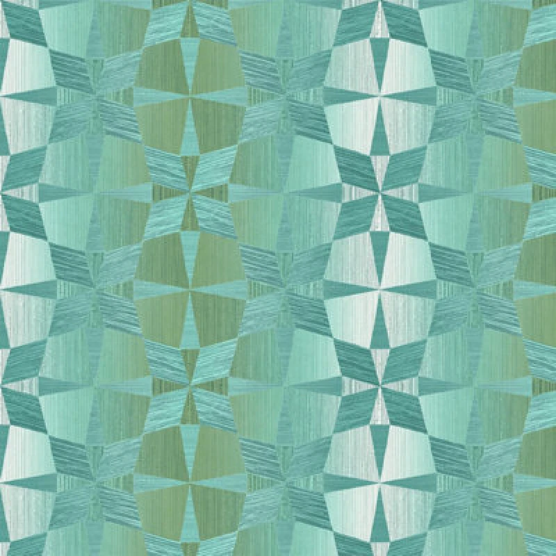 Image of Wallquest Villa Apex Geometric Teal Wallpaper Modern Acrylic Coated Feature Wall