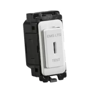 Image of KnightsBridge 20AX DP secret key module printed "EMG LTG TEST"