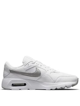 Image of Nike Air Max SC - White/Silver, White/Silver, Size 8, Women