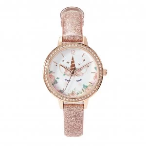 Image of Tikkers Rose Gold Polyurethane Strap Watch