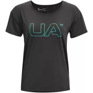Image of Under Armour Rush Short Sleeve T Shirt Womens - Grey