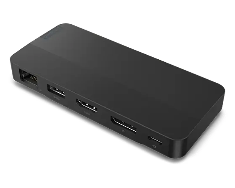 Image of Lenovo 40B90100UK laptop dock/port replicator Wired USB 3.2 Gen 1 (3.1 Gen 1) Type-C Black 40B90100UK