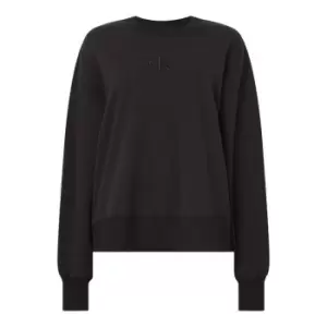Image of Calvin Klein Jeans Back Polaroid Label Sweatshirt - Black