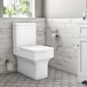 Image of Close Coupled Rimless Toilet with Soft Close Seat - Ashford