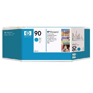 Image of HP 90 Cyan Ink Cartridge 225ml