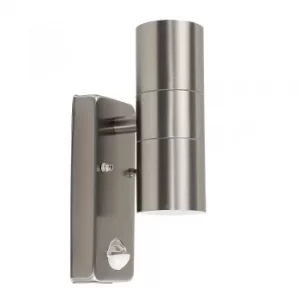 Image of IP44 PIR Up/Down Wall Light in Black