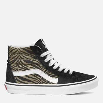 Image of Vans Womens Safari Multi Sk8 Hi-Top Trainers - Mix/True White - UK 3