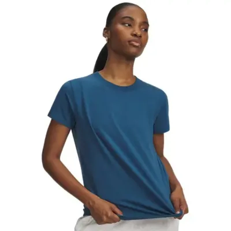Image of Womens T-Shirt Under Armour Rival Core Bleu Female M