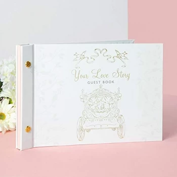 Image of Disney Happily Ever After Wedding Guest Book - Cinderella