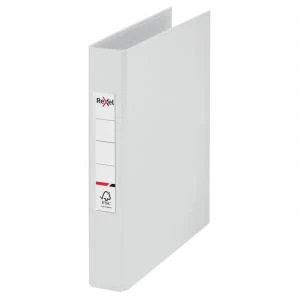 Image of Rexel A5 Presentation Binder; White; 25mm 2D-Ring Diameter - Outer