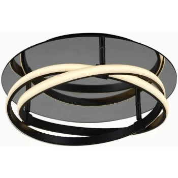 Image of Infinity 30W LED 2800K ceiling light, 2500lm, oxidized brown / arylic white