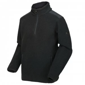 Image of Regatta Colman Half Zip Fluffy Fleece - Black