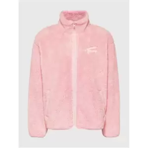 Image of Tommy Jeans Tjw Rlx Signature Polar Zip Thru - Pink