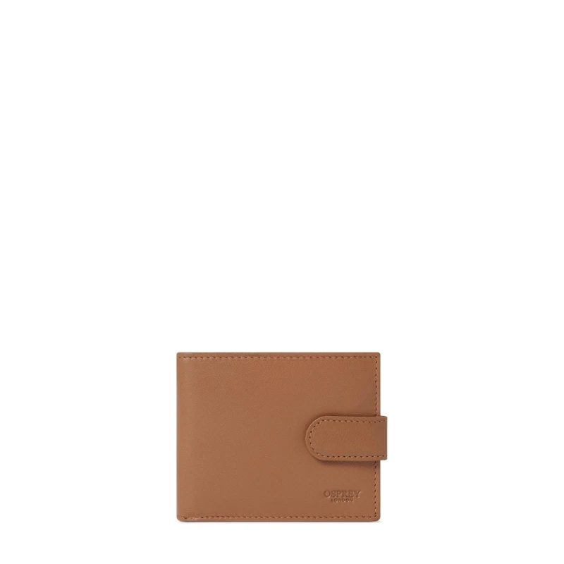 Image of Osprey London Osprey Wesley Popper Wallet Tan male One Size