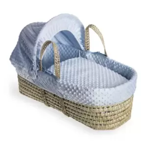Image of Clair de Lune Dimple Palm Moses Basket - Blue