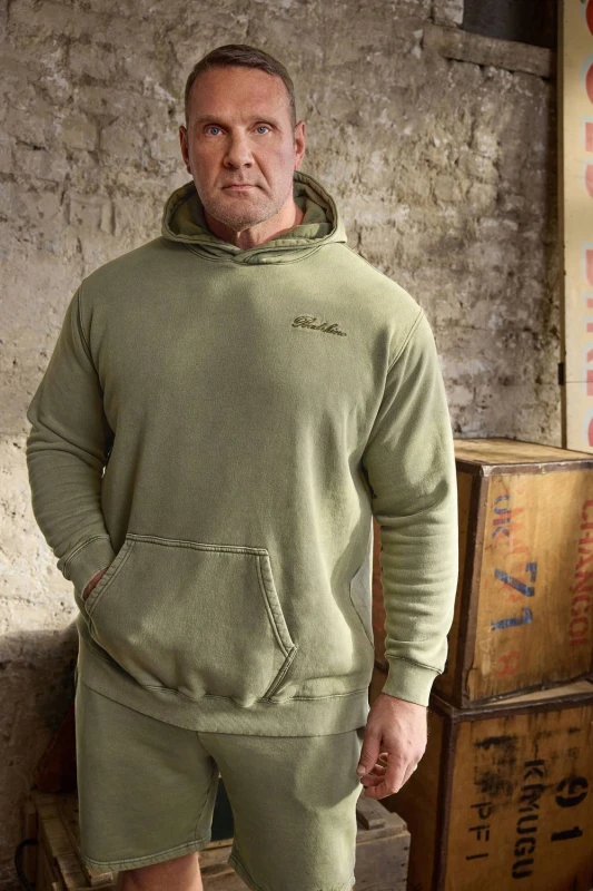 Image of BadRhino Mens Sun Bleached Hoodie in Green Size: XL Green Male XL