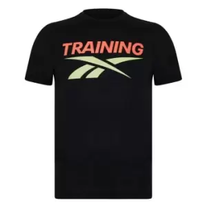 Image of Reebok Print T-Shirt - Black