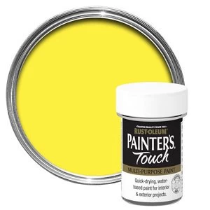 Image of Rust-Oleum Painter's touch Bright yellow Gloss Multi-surface Paint 20ml