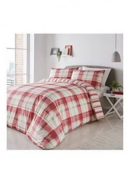 Image of Fusion Balmoral Duvet Cover Set - Red