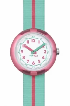 Image of Childrens Flik Flak Pink Band Watch FPNP020