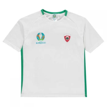 Image of UEFA Euro 2020 Wales T Shirt Junior - White