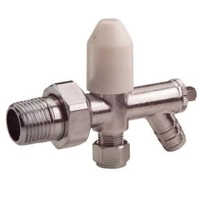 Image of Plumbsure Chrome effect Radiator valve
